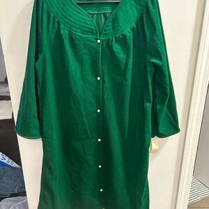 Just Us Women's Vintage Emerald Green Robe Size 20w